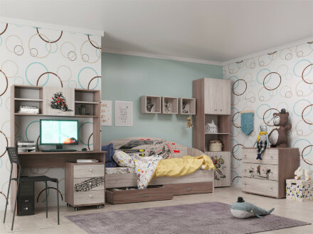 Шкаф 600 для белья с полками (Дб) Форсаж 